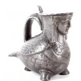 Antique Figural Pewter Tankard