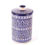 Hand Painted Moroccan Lidded Canister