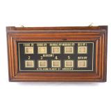 Edwardian Servants Bell Box Indicators