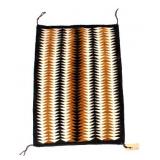 Hopi Indian Mohair Woven Eye Dazzler Rug
