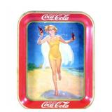 1937 Original Coca-Cola Tin Serving Tray