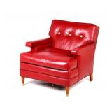 Thomas Molesworth Personal Red Leather Chair