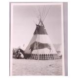 Blackfeet Tepee Original Photograph Browning MT