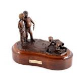 Original Wentworth Bronze Marble Game Sculpture