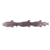 Rick Rowley Original Trout Bronze Sculpture