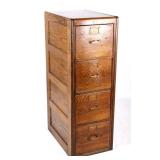Library Bureau Sole Makers Oak Filing Cabinet