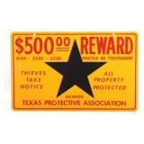 Texas Protective Association Reward Sign