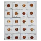 lot of 40  Lincoln Cents  Un-BU  1970- 1998-D