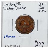 Linton Bazar,  Linton, N.D.  R-4  GF 1 cent  IM
