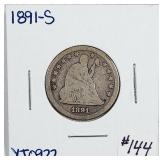 1891-S  Seated Liberty Quarter   G