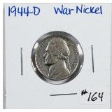 1944-D  Jefferson 'War' Nickel   XF