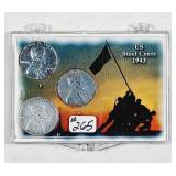 1943 P-D-S  Lincoln Steel Cent set