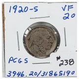 1920-S  Buffalo Nickel  VF-20  (PCGS Graded)