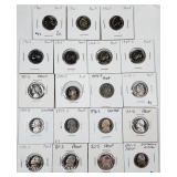 19 Different date  Jefferson Nickels  Proof