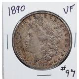1890  Morgan Dollar   VF