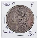 1882-O  Morgan Dollar   F  Obv scratches