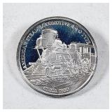 Steam Locomotive  1 oz .999 silver round