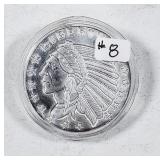 Golden State Mint  1 troy oz .999 silver round