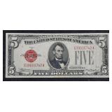 1928-C  $5 Legal Tender Red Seal   XF