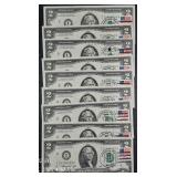 9  1976  $2 FRN 1st day stamp cancel  Whalan, MN