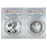 2019  Pride of Two Nations 2-coin set PCGS