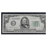 1934  DGS  $50 Federal Reserve Note   AU