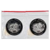 2  1983 North Dakota Souvenir Dollars   Buffalo