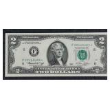1976  $2 Federal Reserve Note   F-Star   CU