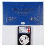 2024-P  Liberty & Britannia  1 oz silver medal  NG