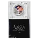 2016  $2 Niue  "Star Wars Rey"  1 oz .999 silver