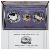 1991  Mount Rushmore 3-coin Proof set
