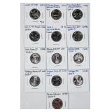 Group of 13  National Park Quarters   Unc