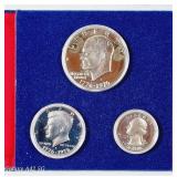 1976  3 pc. Bicentennial Silver Proof set