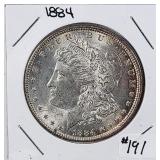 1884  Morgan Dollar   AU+