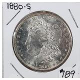 1880-S  Morgan Dollar   AU+