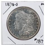 1878-S  Morgan Dollar   AU+