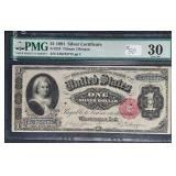 1891  $1 Silver Certificate  'Martha'  PMG VF-30