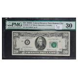 1969-B  $20 FRN  Kansas City  J-Star  PMG VF-30