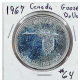 1967  Canada  80% Silver 'Goose' Dollar   PL
