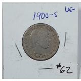 1900-S  Barber Quarter   VG