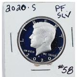 2020-S  Kennedy Half Dollar  90% silver  Proof