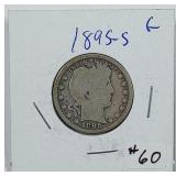 1895-S  Barber Quarter   G