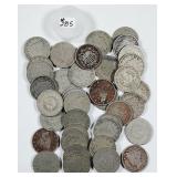 35  Liberty "V" Nickels   AG-G