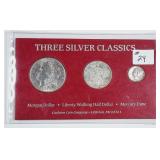 Three Silver Classics  Morgan, WLH & Mercury