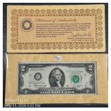 1976  $2  Federal Reserve Note   Unc