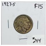 1927-S  Buffalo Nickel   F