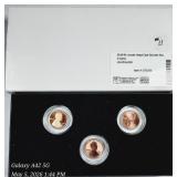 Littleton  2019-W Lincoln Cent 3-coin set Unc / Pf