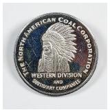 North American Coal  1 troy oz .999 silver round
