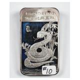 2013  5 troy ounces  .999 silver  Yr. of the Snake
