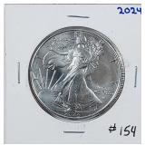 2024  $1 Silver Eagle   Spots
